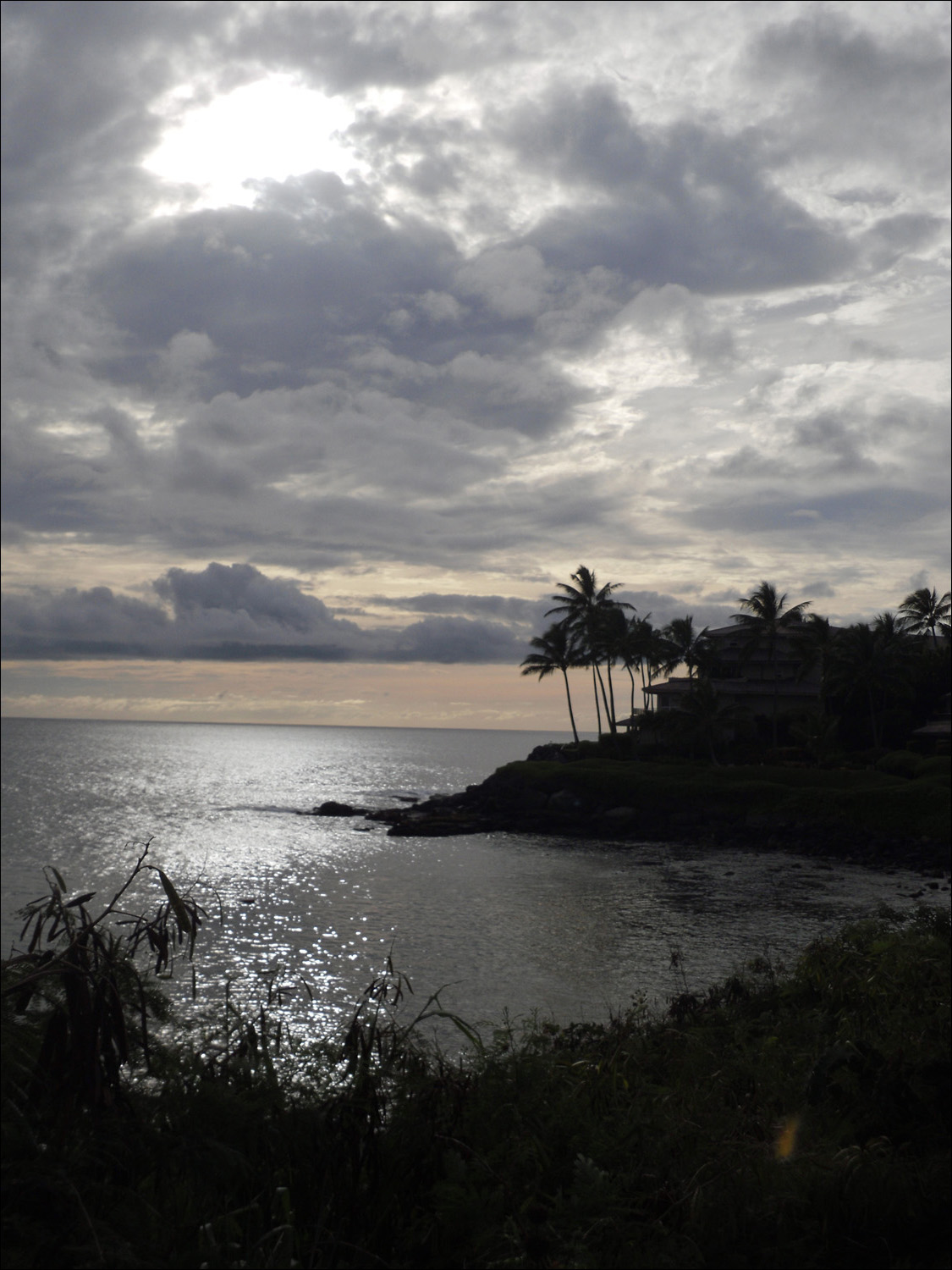 View of Whalers Cove Resort across Hanakaape Bay